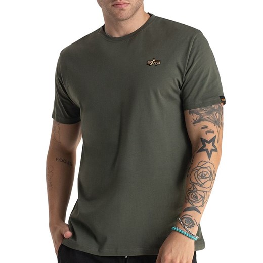 Koszulka Alpha Industries 3D Small Logo 148511142 - zielona ze sklepu streetstyle24.pl w kategorii T-shirty męskie - zdjęcie 174622400