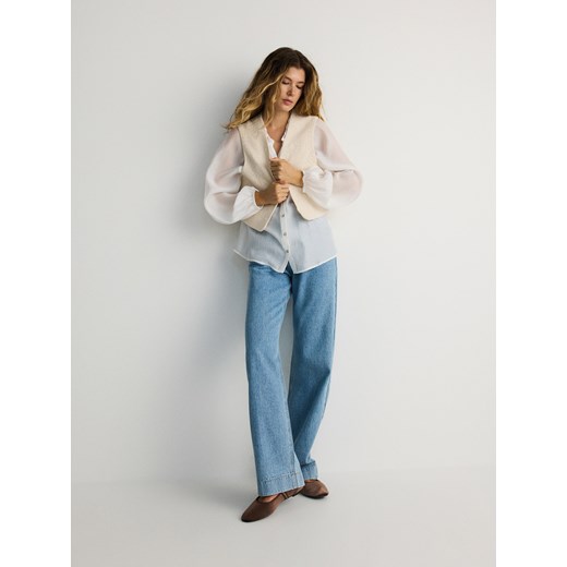 Kamizelka damska beżowa Reserved 