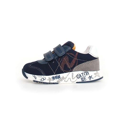 Naturino Skórzane sneakersy &quot;Jesko 2&quot; w kolorze granatowym ze sklepu Limango Polska w kategorii Buty sportowe dziecięce - zdjęcie 174625321