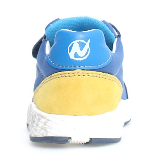 Naturino Skórzane sneakersy "Jesko 2" w kolorze niebiesko-żółtym Naturino 27 wyprzedaż Limango Polska