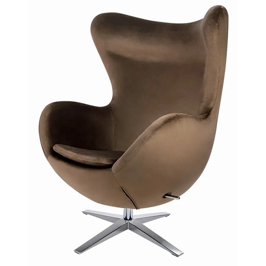 Ciemnobrązowy fotel obrotowy tapicerowany C2-A23 ze sklepu Edinos.pl w kategorii Fotele - zdjęcie 174630444