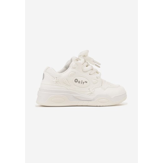 Buty sportowe damskie Born2be sneakersy płaskie białe