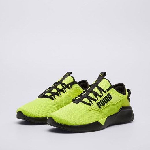 Buty sportowe damskie zielone Puma płaskie sznurowane