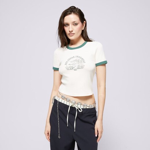 LEVI'S T-SHIRT GRAPHIC MINI RINGER NEUTRALS - id: A3523-0088 - marki Levi's - 174636041 LEVI'S T-SHIRT GRAPHIC MINI RINGER NEUTRALS ze sklepu Sizeer w kategorii Bluzki damskie - zdjęcie 174636041