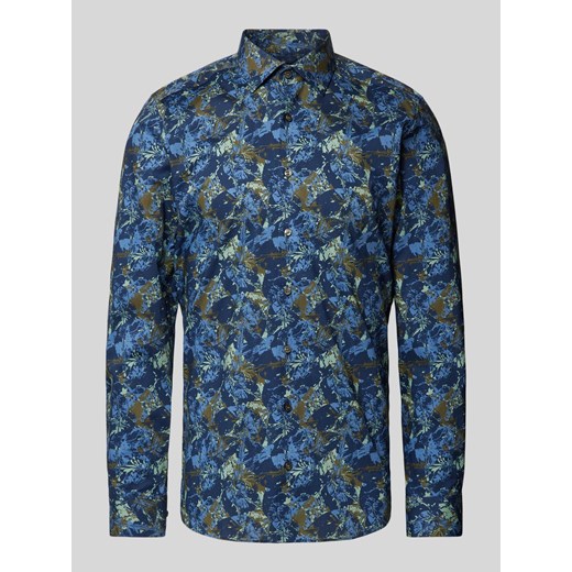 Koszula biznesowa o kroju body fit z kołnierzykiem typu kent ze sklepu Peek&Cloppenburg  w kategorii Koszule męskie - zdjęcie 174638334