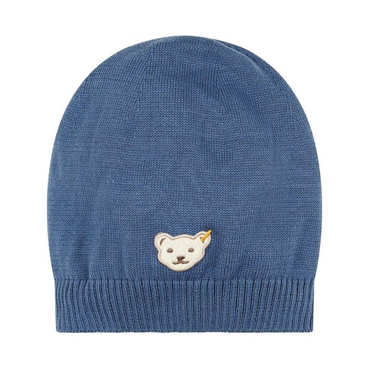 Steiff Czapka beanie w kolorze niebieskim ze sklepu Limango Polska w kategorii Czapki dziecięce - zdjęcie 174639171