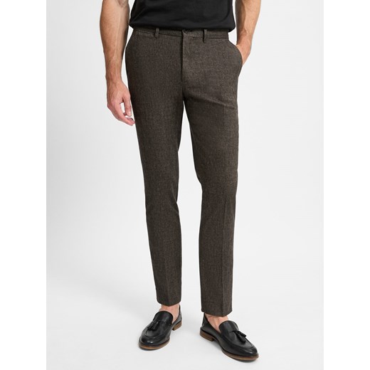 Tommy Hilfiger Spodnie - Denton Mężczyźni błotnisty marmurkowy ze sklepu vangraaf w kategorii Spodnie męskie - zdjęcie 174639881