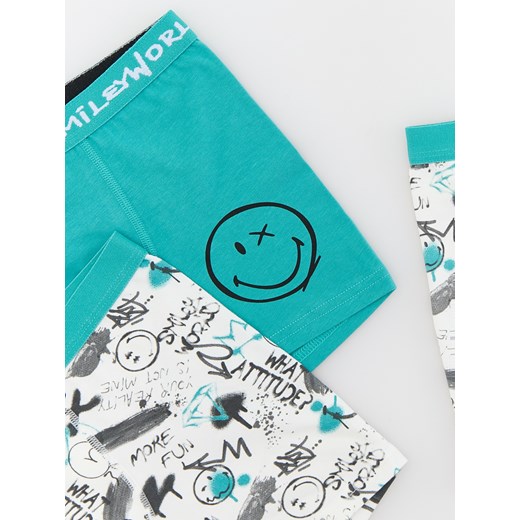 Reserved - Bokserki SmileyWorld® 3 pack - ciemny turkus Reserved 98/104 (2-4 lata) Reserved