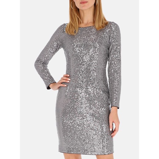 Cekinowa wieczorowa sukienka L'AF Diamond 36 okazyjna cena Eye For Fashion