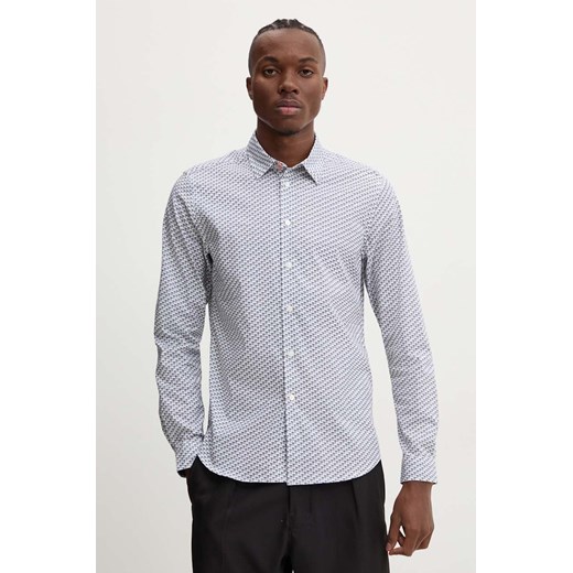 PS Paul Smith koszula męska kolor biały regular z kołnierzykiem klasycznym M2R.433R.N22173 ze sklepu ANSWEAR.com w kategorii Koszule męskie - zdjęcie 174646623