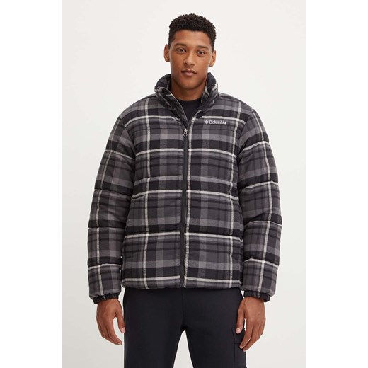 Columbia kurtka Puffect Novelty męska kolor szary zimowa 2086831 ze sklepu ANSWEAR.com w kategorii Kurtki męskie - zdjęcie 174646961