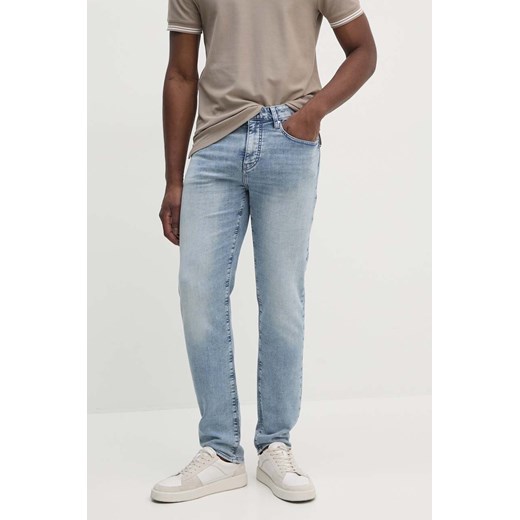 Armani Exchange jeansy męskie kolor niebieski 6DZJ13 Z1TTZ ze sklepu ANSWEAR.com w kategorii Jeansy męskie - zdjęcie 174647420