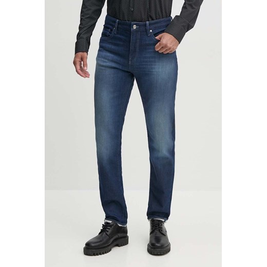 Armani Exchange jeansy męskie kolor niebieski 6DZJ13 Z1TTZ ze sklepu ANSWEAR.com w kategorii Jeansy męskie - zdjęcie 174647424