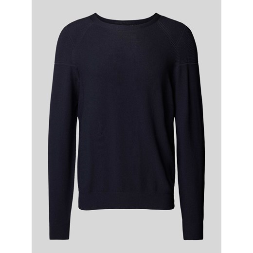 Sweter z dzianiny z okrągłym dekoltem model ‘FOSOP’ ze sklepu Peek&Cloppenburg  w kategorii Swetry męskie - zdjęcie 174648544