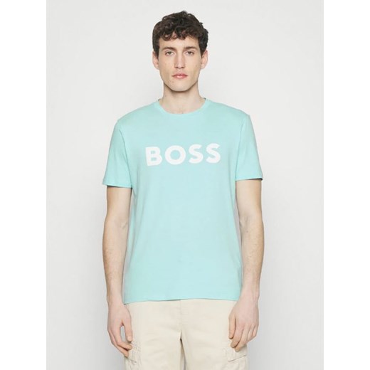 Hugo Boss Koszulka w kolorze turkusowym ze sklepu Limango Polska w kategorii T-shirty męskie - zdjęcie 174649114