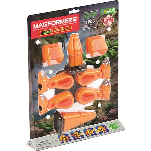 MAGFORMERS 14-częściowy zestaw akcesoriów &quot;Dino Tego Pack&quot; - 3+ ze sklepu Limango Polska w kategorii Zabawki - zdjęcie 174649244