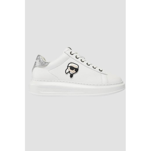 KARL LAGERFELD Białe sneakersy Kapri Nft Lo Lace, Rozmiar 37 ze sklepu outfit.pl w kategorii Buty sportowe damskie - zdjęcie 174649590