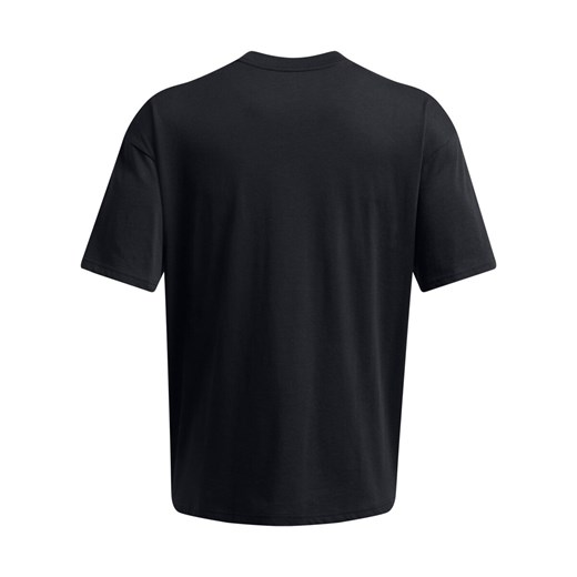 Męski t-shirt z nadrukiem Under Armour UA M Hw Os Sm Box Ss - czarny ze sklepu Sportstylestory.com w kategorii T-shirty męskie - zdjęcie 174653543