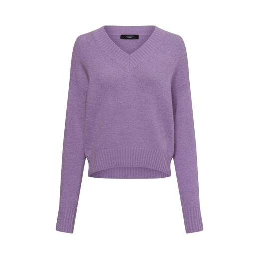 Weekend Max Mara Sweter damski z dzianiny z zawartością alpaki - Visita Kobiety Wełna bzowy jednolity ze sklepu vangraaf w kategorii Swetry damskie - zdjęcie 174657022