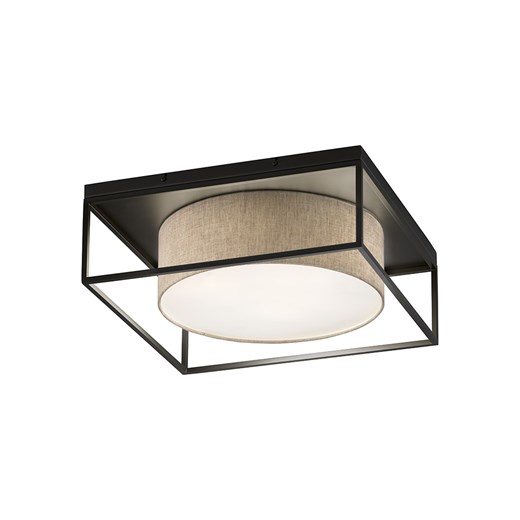 FISCHER &amp; HONSEL Lampa sufitowa &quot;Carre&quot; w kolorze czarnym - 70 x 22 x 70 cm ze sklepu Limango Polska w kategorii Oświetlenie - zdjęcie 174657130