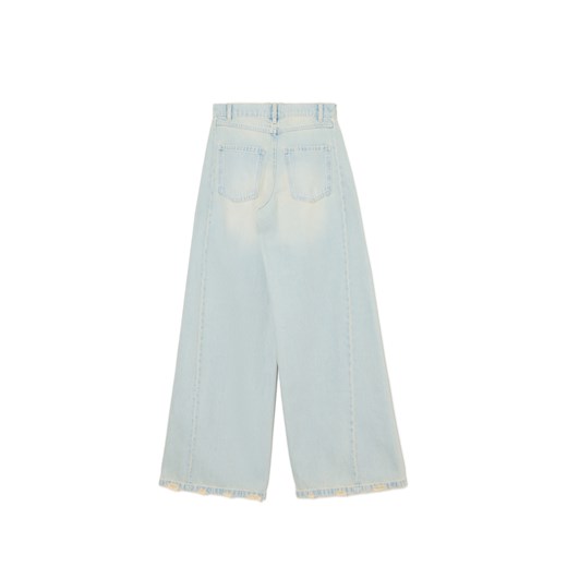 Cropp - Jasne jeansy wide leg - niebieski Cropp 34 Cropp