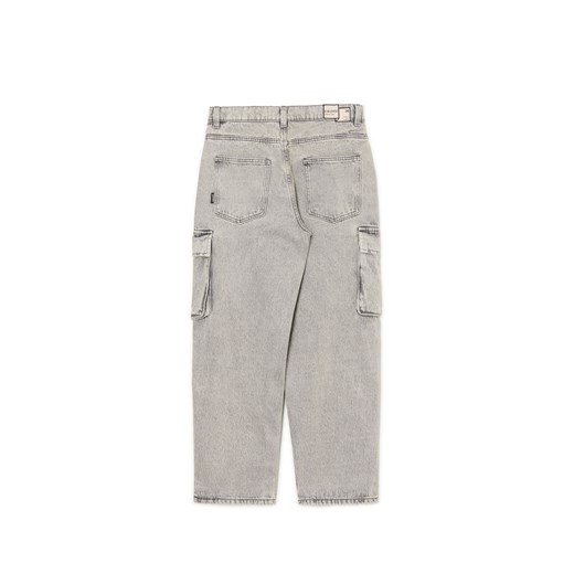 Cropp - Ciemnoszare jeansy baggy - jasny szary Cropp 34/32 Cropp