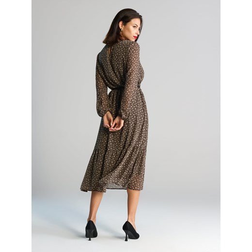 Sinsay - Sukienka midi - kremowy Sinsay XS Sinsay