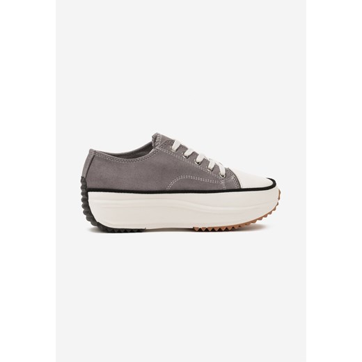 Buty sportowe damskie Born2be w stylu casual wiązane płaskie