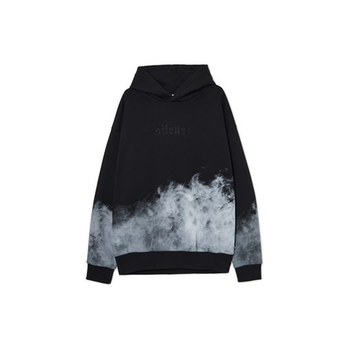 Cropp - Bluza z nadrukiem dymu - czarny Cropp L Cropp