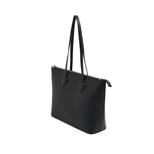 Cropp - Czarna torba shopper - czarny Cropp Uniwersalny Cropp