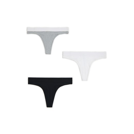 Cropp - 3 pack majtek thong - wielobarwny Cropp L Cropp