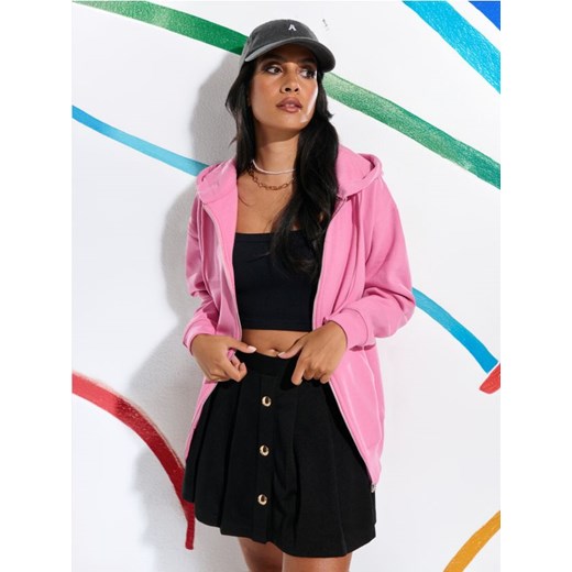 Sinsay - Bluza rozpinana - różowy ze sklepu Sinsay w kategorii Bluzy damskie - zdjęcie 174667882