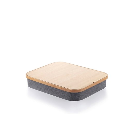 InnovaGoods Przenośny stolik w kolorze jasnobrązowo-szarym pod laptopa - 40,5 x 33 x 7 cm ze sklepu Limango Polska w kategorii Stoliki kawowe - zdjęcie 174669904