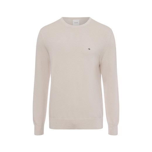 Calvin Klein Męski sweter Mężczyźni jodłowy jednolity ze sklepu vangraaf w kategorii Swetry męskie - zdjęcie 174670500