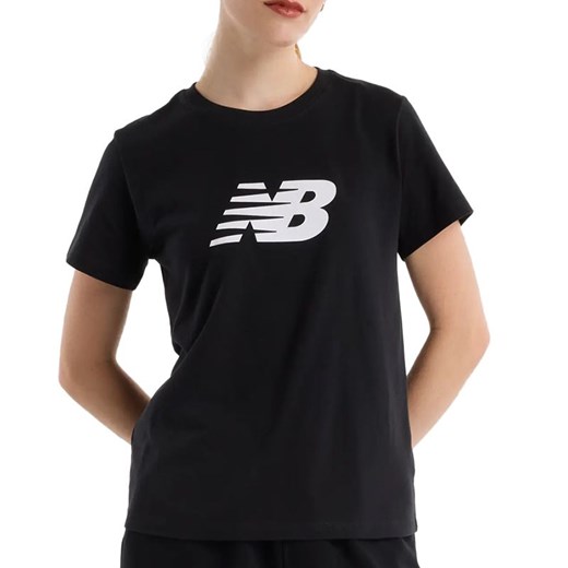 Koszulka New Balance WT43582BK - czarna ze sklepu streetstyle24.pl w kategorii Bluzki damskie - zdjęcie 174671914