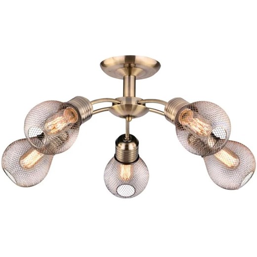 Industrialna lampa sufitowa pięcioramienna - K535 T4-F44 ze sklepu Edinos.pl w kategorii Lampy sufitowe - zdjęcie 174673921