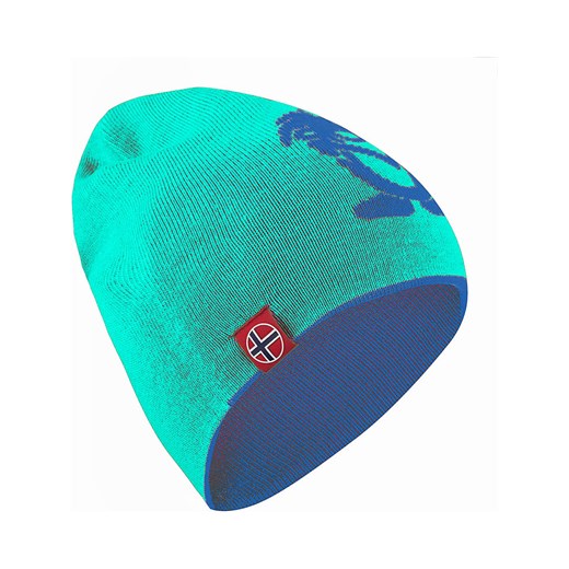 Trollkids Dwustronna czapka beanie &quot;Troll&quot; w kolorze niebiesko-turkusowym ze sklepu Limango Polska w kategorii Czapki dziecięce - zdjęcie 174674834