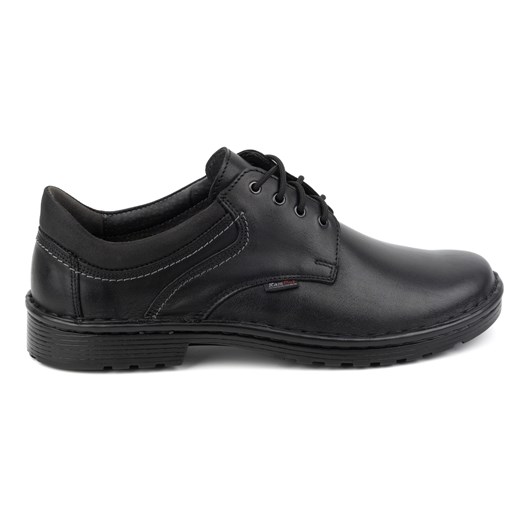 Kampol Buty męskie casual 11/27 czarne ze sklepu ButyModne.pl w kategorii Półbuty męskie - zdjęcie 174676331