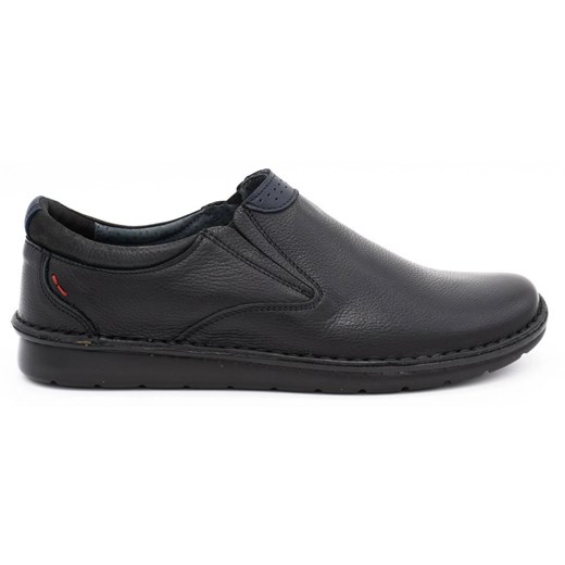 Kampol Buty męskie wsuwane 20/5 czarne ze sklepu ButyModne.pl w kategorii Mokasyny męskie - zdjęcie 174676350