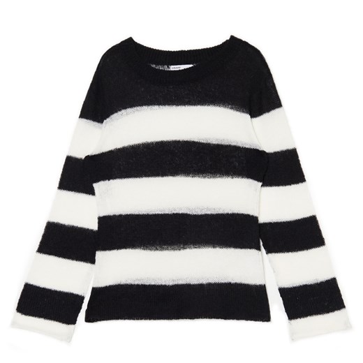 Cropp - Sweter w paski - biały Cropp XL Cropp