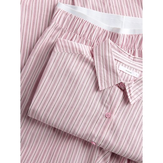 Reserved - Dwuczęściowa piżama z bawełny - różowy Reserved L Reserved