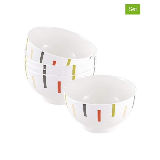Benetton Miski (4 szt.) w kolorze białym ze wzorem - 650 ml ze sklepu Limango Polska w kategorii Naczynia - zdjęcie 174688134