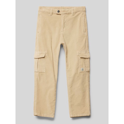 Spodnie cargo o kroju regular fit z wpuszczanymi kieszeniami ze sklepu Peek&Cloppenburg  w kategorii Spodnie chłopięce - zdjęcie 174689203