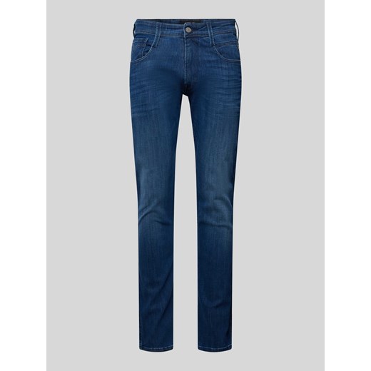 Jeansy o kroju slim fit z 5 kieszeniami model ‘ANBASS’ ze sklepu Peek&Cloppenburg  w kategorii Jeansy męskie - zdjęcie 174689700