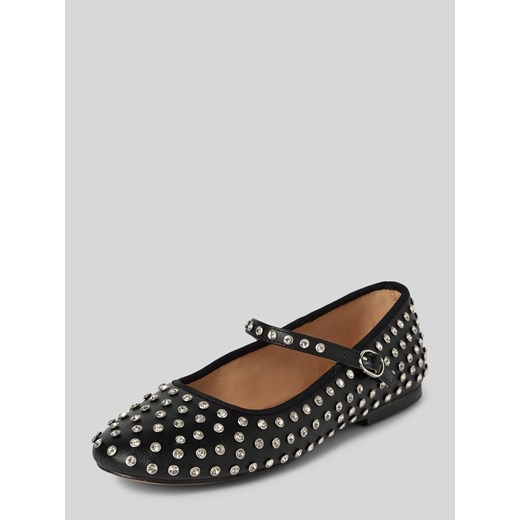 Baleriny Pretty Ballerinas z obszyciem kamieniami stras model ‘VINETTA-R’ ze sklepu Peek&Cloppenburg  w kategorii Balerinki - zdjęcie 174689713