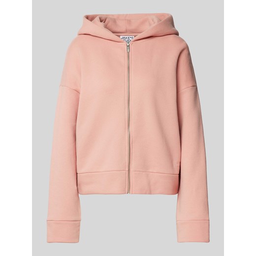 Bluza rozpinana z kapturem i wyhaftowanym logo ze sklepu Peek&Cloppenburg  w kategorii Bluzy damskie - zdjęcie 174689791