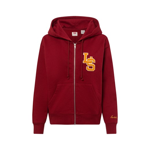Levi's Damska kurtka dresowa Kobiety Materiał dresowy bordowy jednolity ze sklepu vangraaf w kategorii Bluzy damskie - zdjęcie 174690562