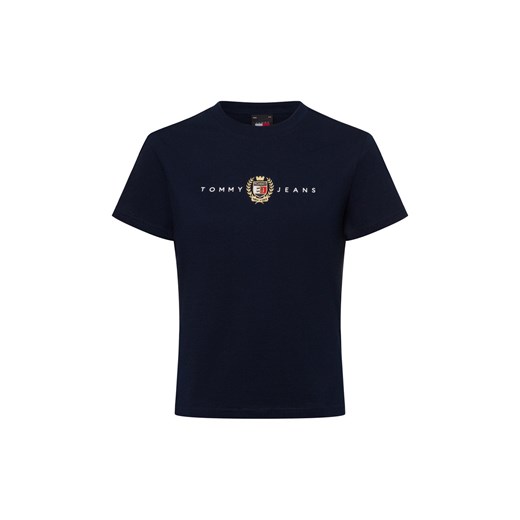 Tommy Jeans Koszulka damska Kobiety Bawełna granatowy jednolity ze sklepu vangraaf w kategorii Bluzki damskie - zdjęcie 174690580
