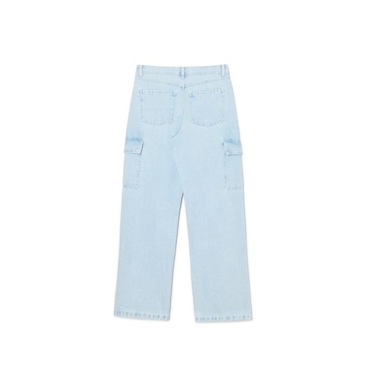 Cropp - Błękitne jeansy baggy - niebieski Cropp 40 Cropp