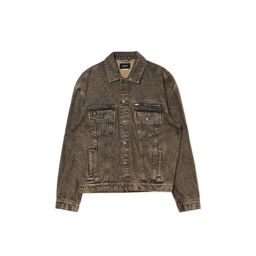 Cropp - Jeansowa kurtka katanka oversize - brązowy ze sklepu Cropp w kategorii Kurtki męskie - zdjęcie 174691794